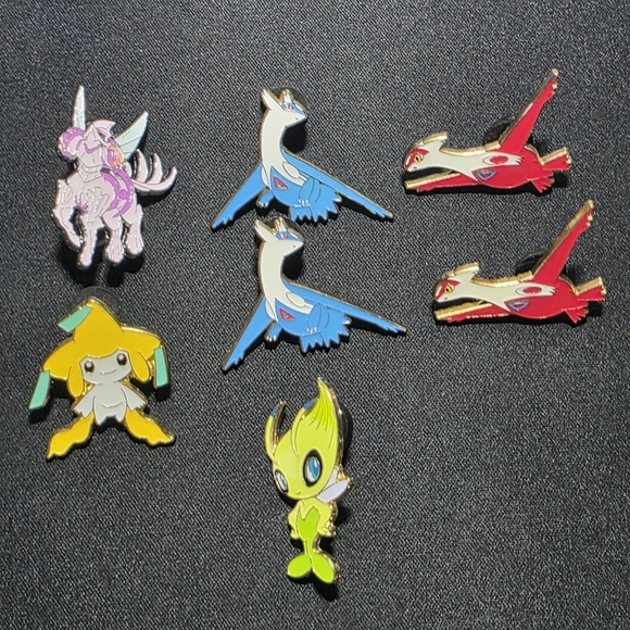 Other - Pokémon TCG Pins Palkia Celebi Latios Latias Jirachi Lot of 7 Pins